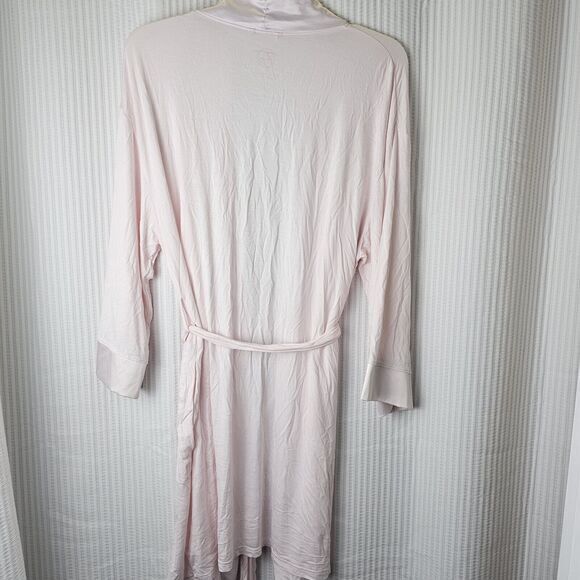 Faceplant Dreams Bamboo Kimono Robe‎ Pink Small/Medium Sexy Silky Bathe Luxury - Picture 6 of 11